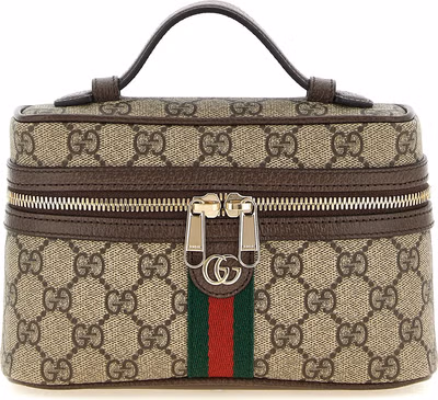 Beige Polyethylene Crossbody Bag