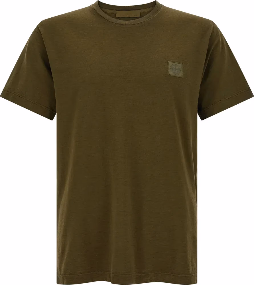 Stone Island Bicolor Cotton T-Shirt