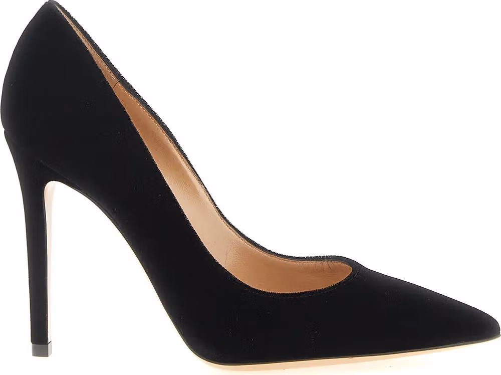 Gianvito Rossi Black Textile High Heel Pumps