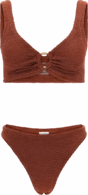 Brown Polyamide Bikini