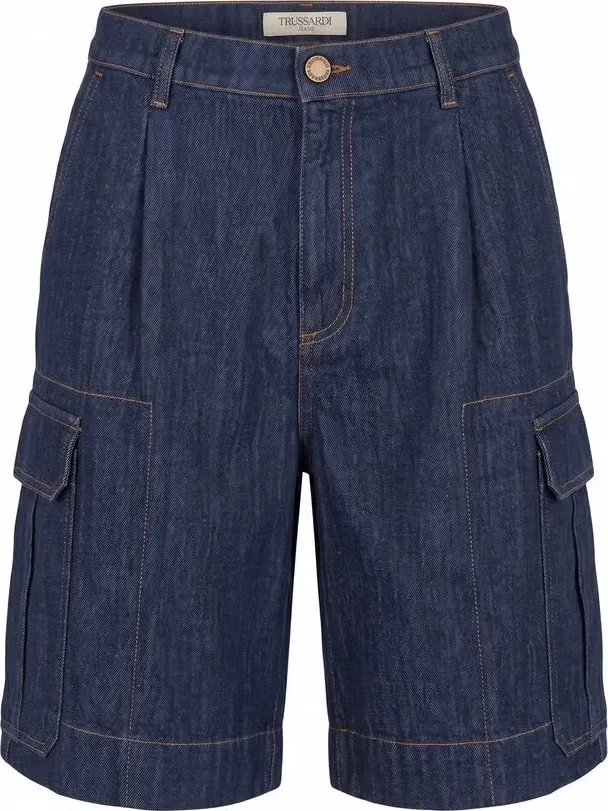 Trussardi Jeans Blue Cotton Blend Men's Short