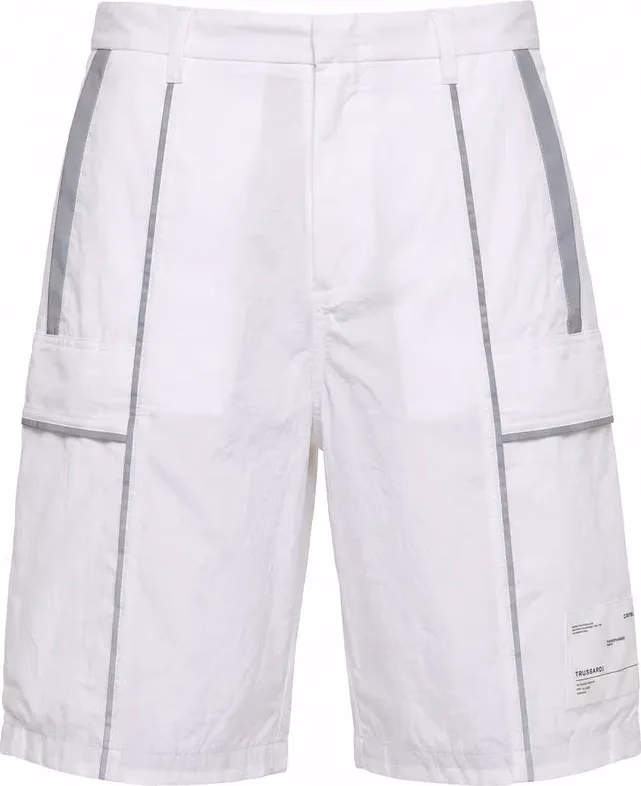 Trussardi Jeans White Polyamide Men Shorts