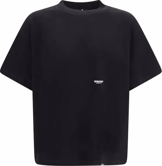 Represent Black Cotton T-Shirt