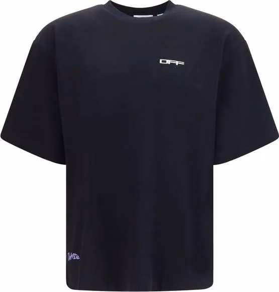 Off-White Black Cotton T-Shirt