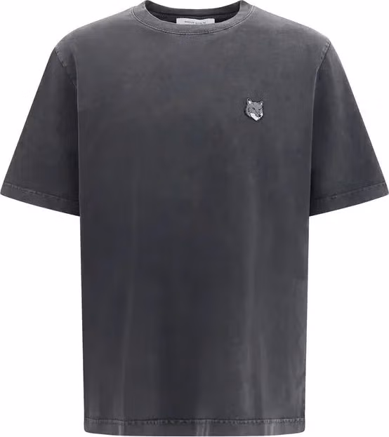 Maison Kitsuné Gray Cotton T-Shirt