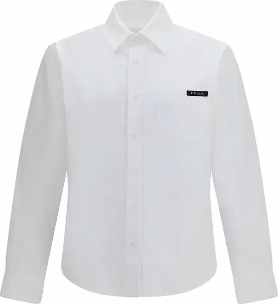 Prada White Cotton Dress Shirt