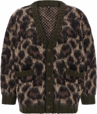 Brown Nylon Cardigan