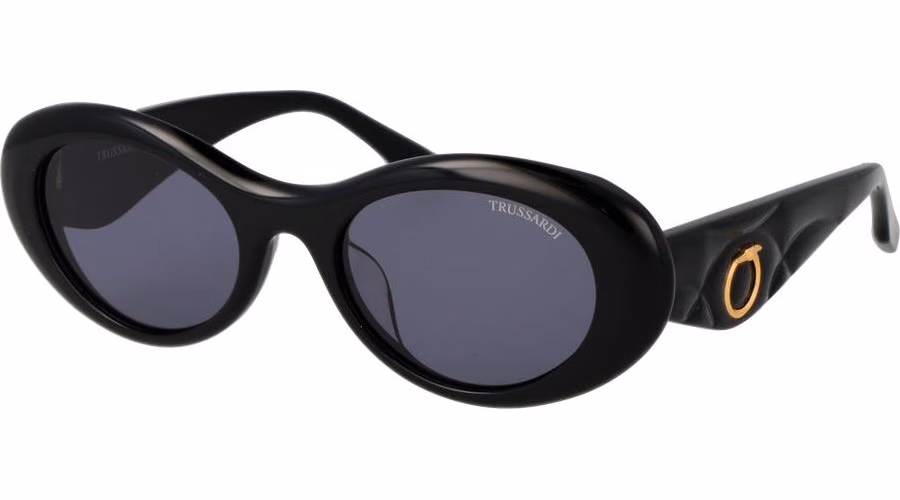 Trussardi Black Acetate Sunglasses