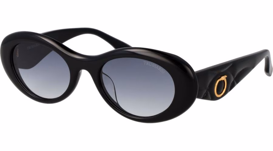 Trussardi Black Acetate Sunglasses