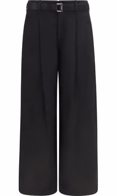 Black Cotton Chino Pants