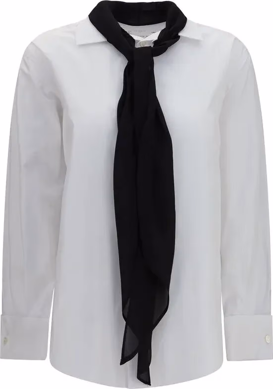 Sacai White Polyester Dress Shirt