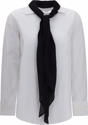 White Polyester Dress Shirt