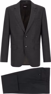 Gray Virgin Wool Two-Piece Suit