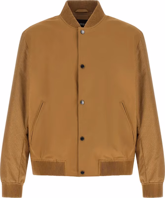 Beige Polyester Bomber