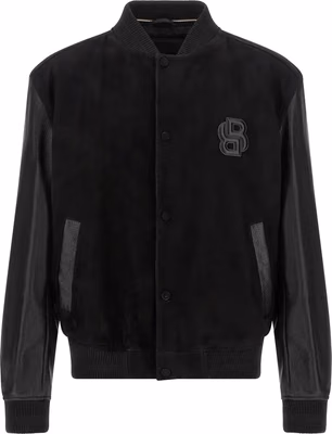 Black Polyester Bomber
