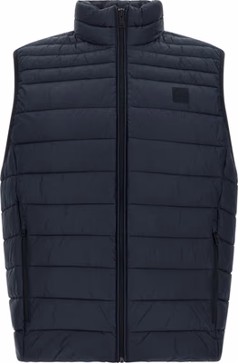 Blue Recycled Polyamide Sleeveless Jacket