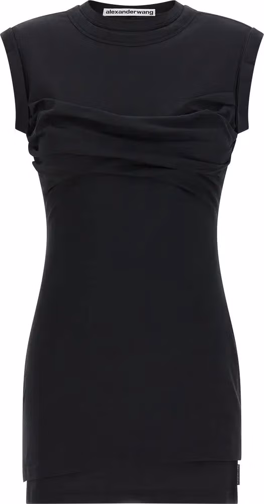 Alexander Wang Black Cotton Short Dress