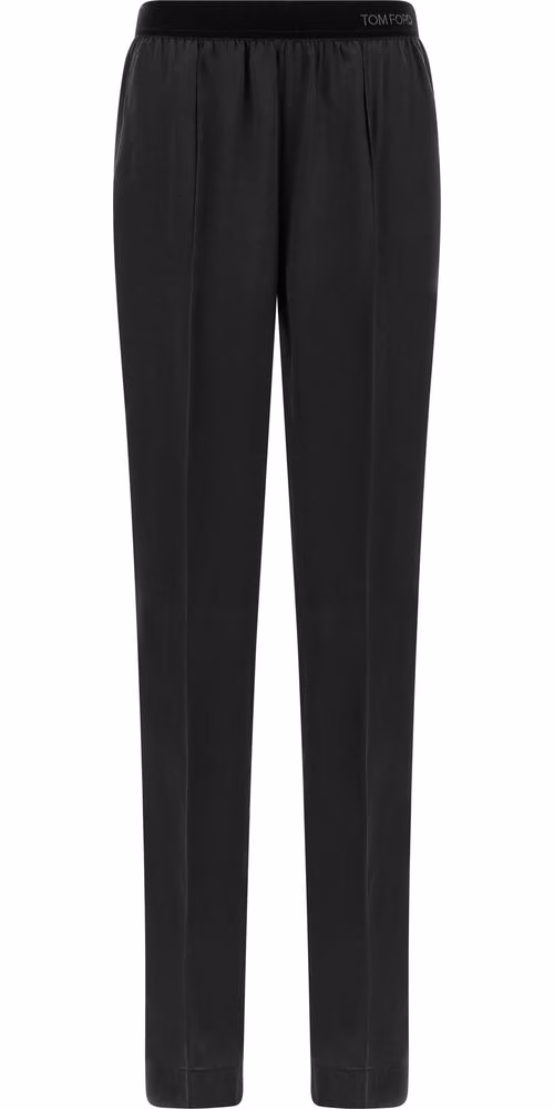 Tom Ford Black Silk Bottoms Sleepwear