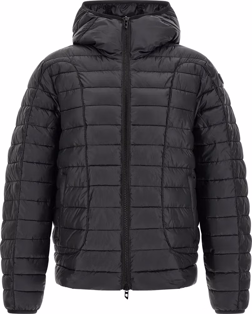 Diesel Black Polyester Full-Length Jacket