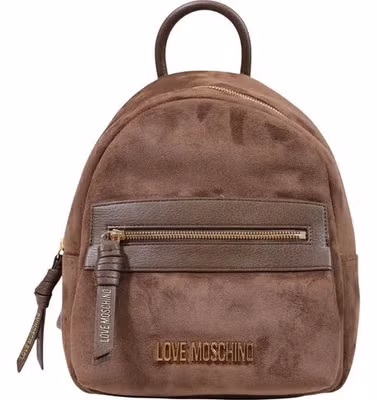 Brown Polyester Backpack