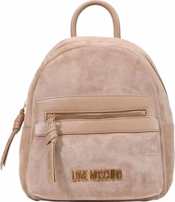 Beige Polyester Backpack