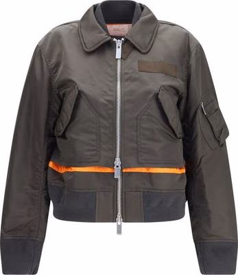 Bicolor Nylon Bomber