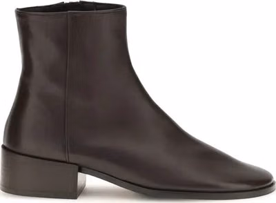 Brown Calf Leather Bos Taurus Ankle Boots