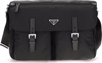 Black Polyamide Shoulder Bag