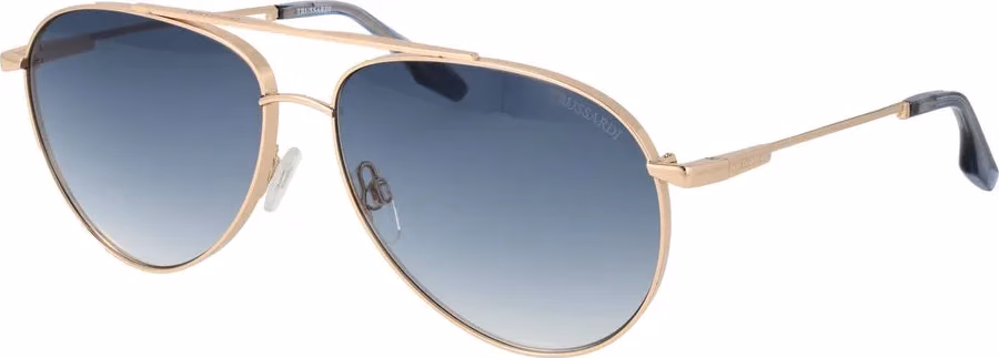 Trussardi Gold Stainless Steel Sunglasses