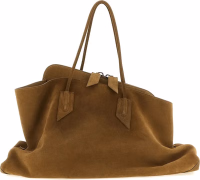 Brown Calfskin Shoulder Bag