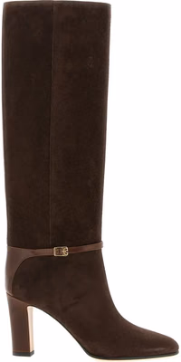Brown Calfskin Over The Knee