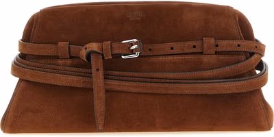 Brown Calfskin Clutch Bag