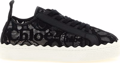 Black Polyamide Low Top Sneakers