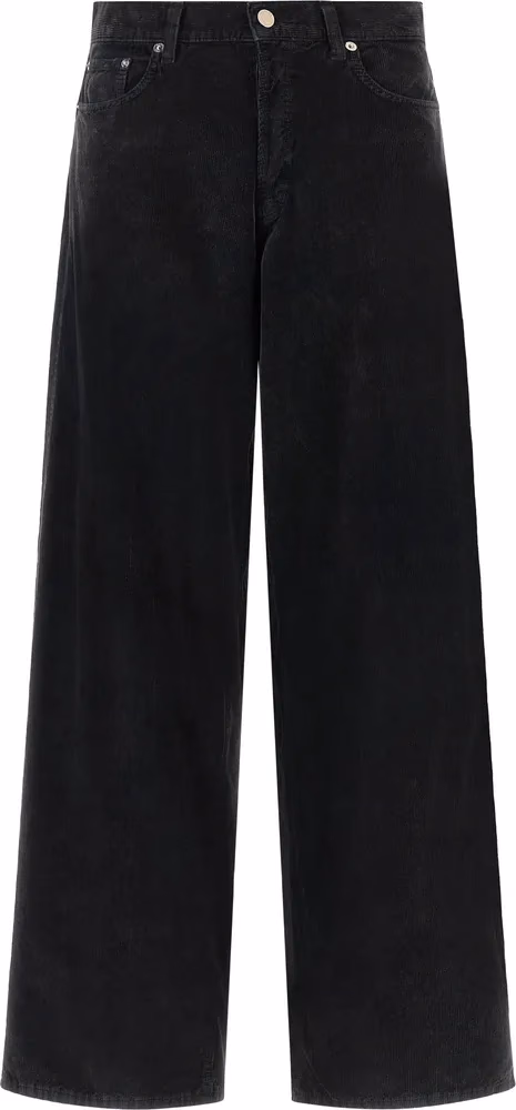 Haikure Black Cotton Flared Jeans