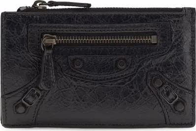 Balenciaga Black Lamb Ovis Aries Aries Wallet