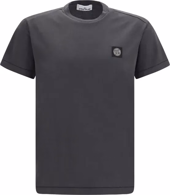 Stone Island Gray Cotton T-Shirt