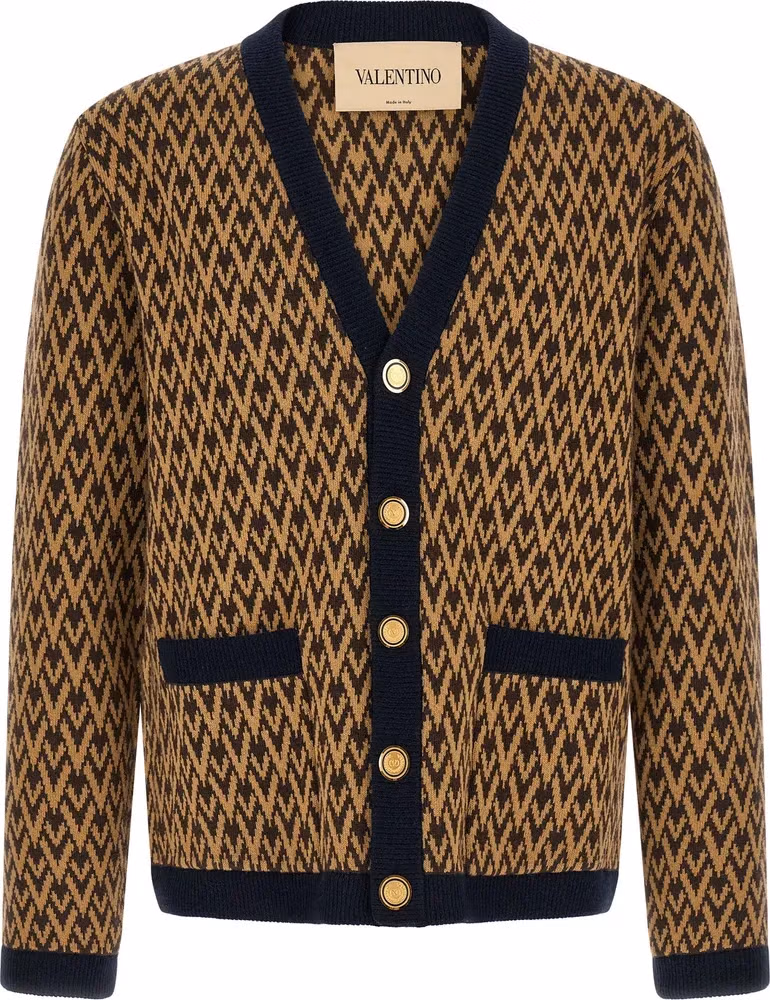 Valentino Garavani Multicolor Cashmere Cardigan
