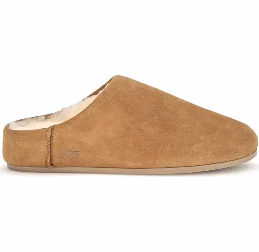 UGG Beige Leather Mules
