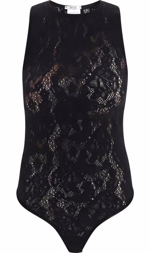 Wolford Black Polyamide Bodysuit
