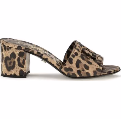 Beige Calf Leather Bos Taurus Mules