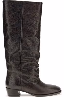 Brown Calf Leather Bos Taurus Flat Boots