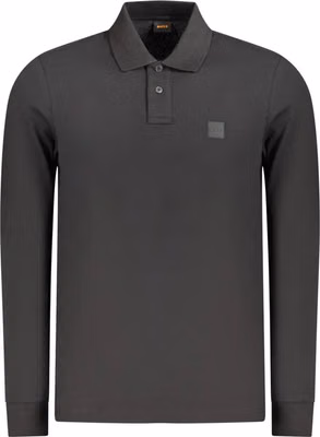 Black Cotton Men's Polo Shirt