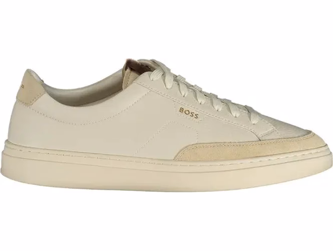 Hugo Boss Bianco Pelle Uomo Sneaker