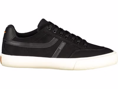 Black Polyurethane Men's Sneaker