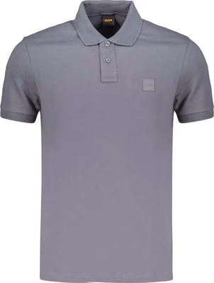 Blue Cotton Men's Polo Shirt