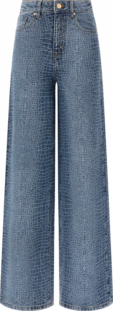 Self-Portrait Blue Cotton Jeans Denim
