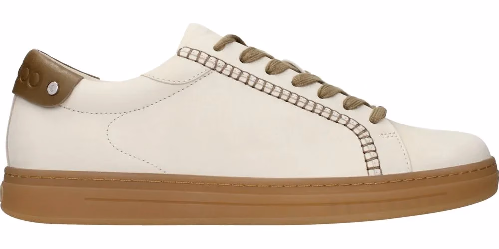 Jimmy Choo Beige Leather Sneakers