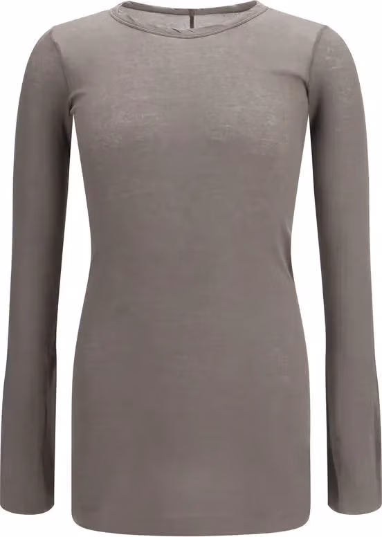 Rick Owens Brown Cotton Long Sleeve T-Shirt