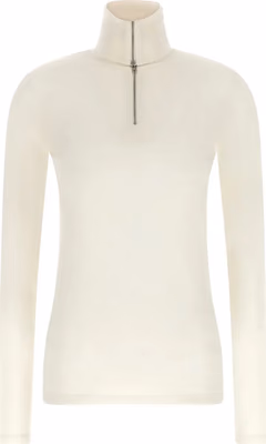 White Polyester Cardigan
