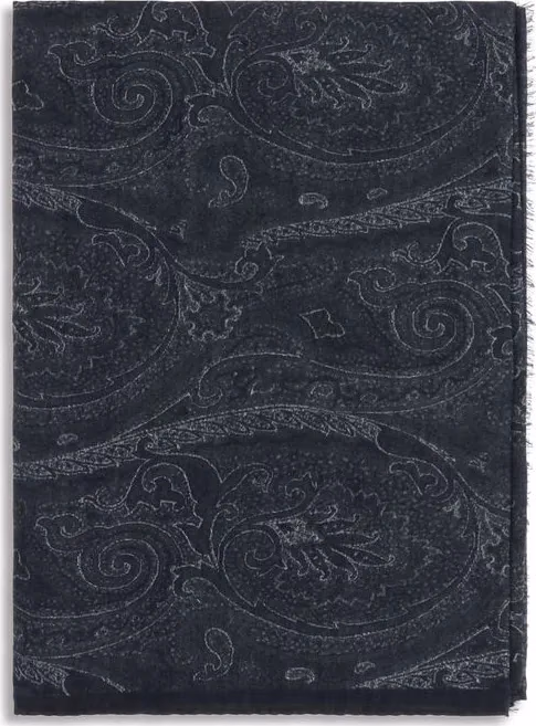 Etro Black Modal Scarf